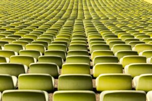 chairs, rows, pattern